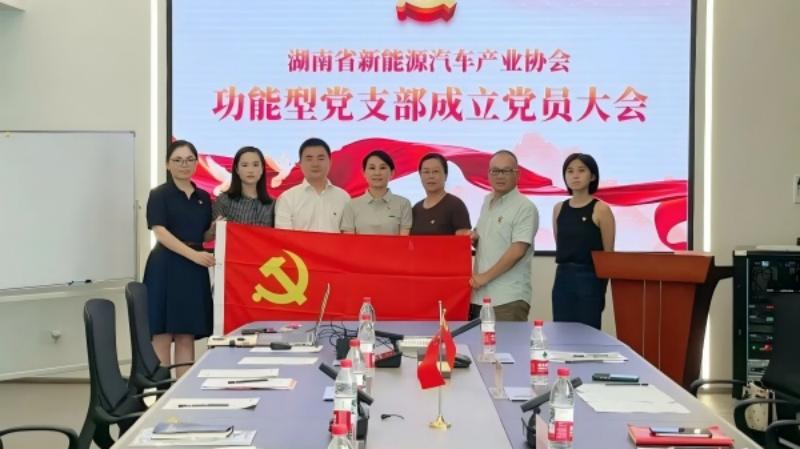湖南省新能源汽车产业协会功能型党支部成立